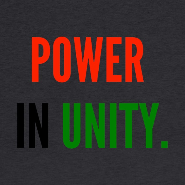 POWER IN UNITY (#BlackLivesMatter) by MerchSaveTheWorld